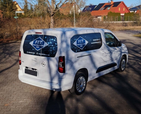 FET Fehmer Elektrotechnik GmbH - Fahrzeugteilfolierung mit Werbung